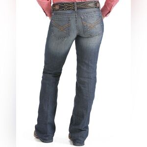 Cinch ADA Mid Rise Relaxed Fit Bootcut Jeans in Dark Blue